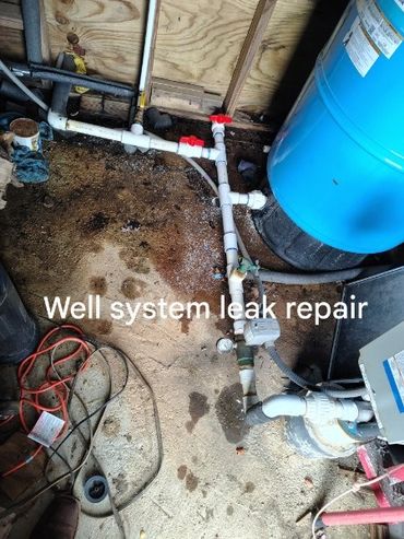 Well system leak repair
