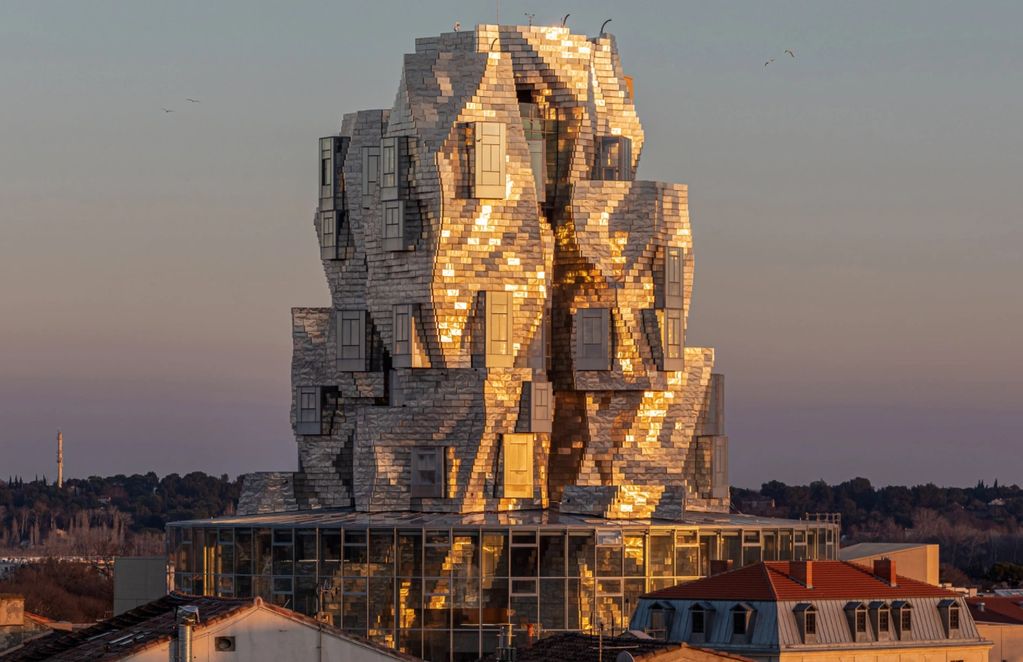 Frank Gehry's LUMA Foundation for the arts in the ancient-Roman town of Arles, France.