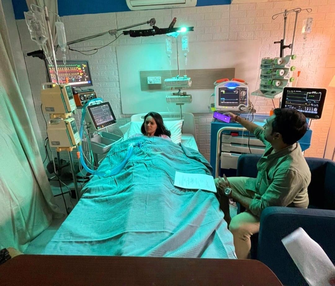 ICU SET UP WITH OUR OWN ICU EQUIPMENTS F OR VASANTHAM DRAMA 2022