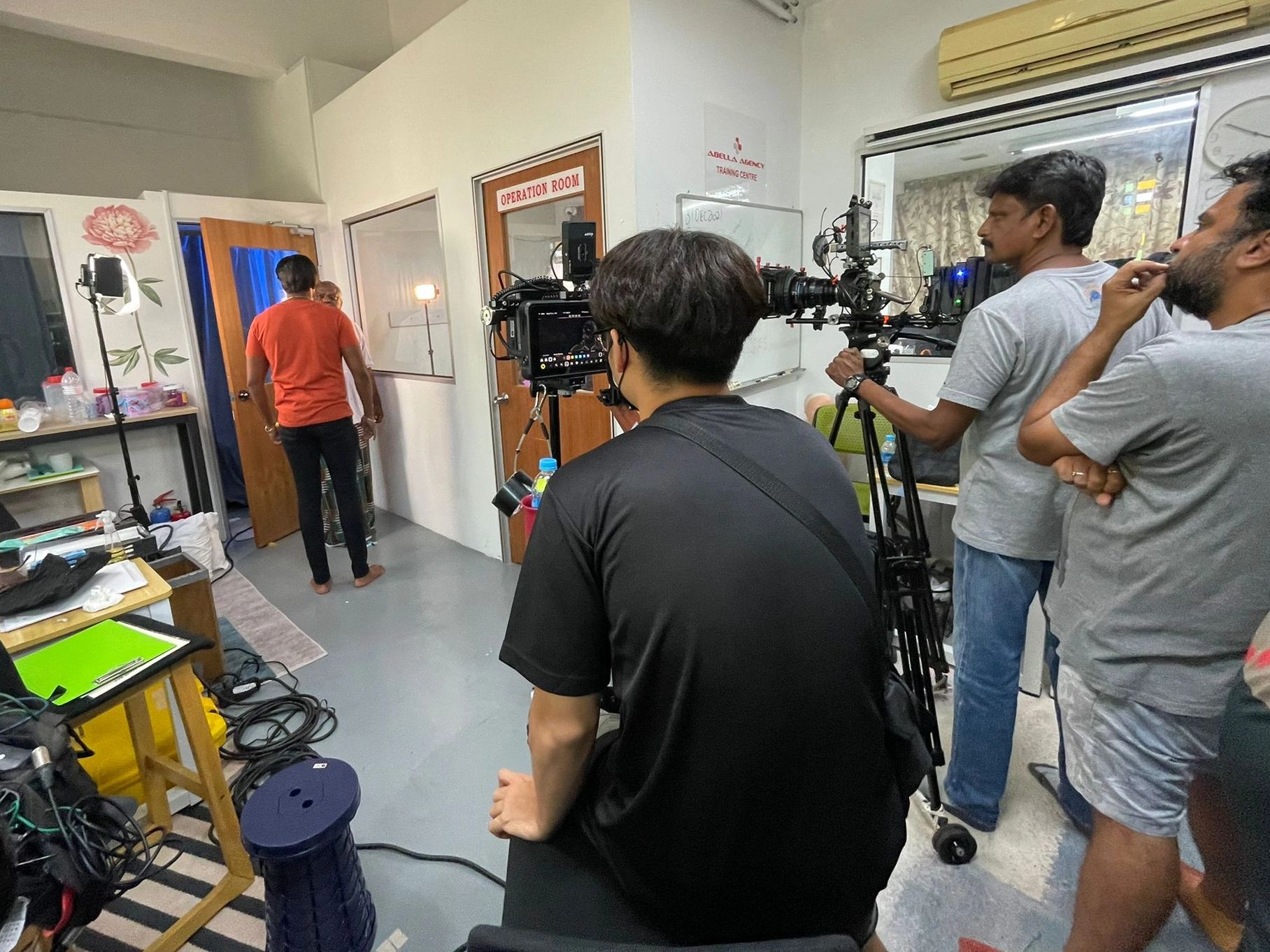 FILMING AT ABELLA AGENCY FOR LOCAL DRAMA SERIES