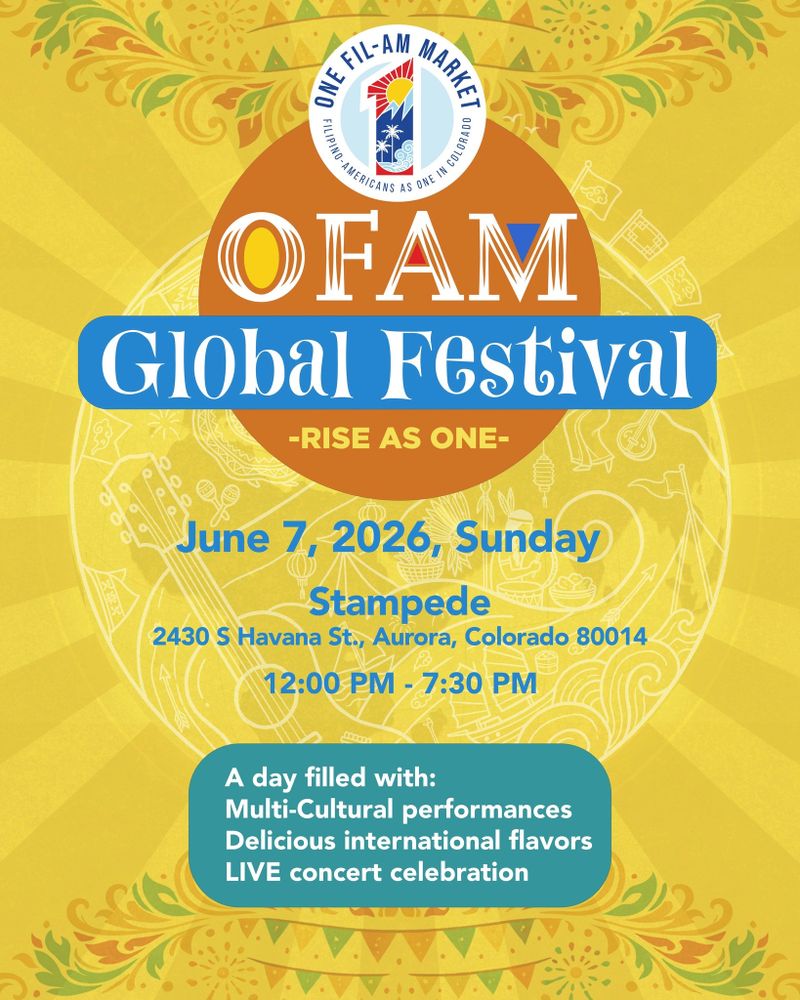 OFAM Global Festival on June 7, 2026, with multicultural performances and live concert in Aurora, Colorado.