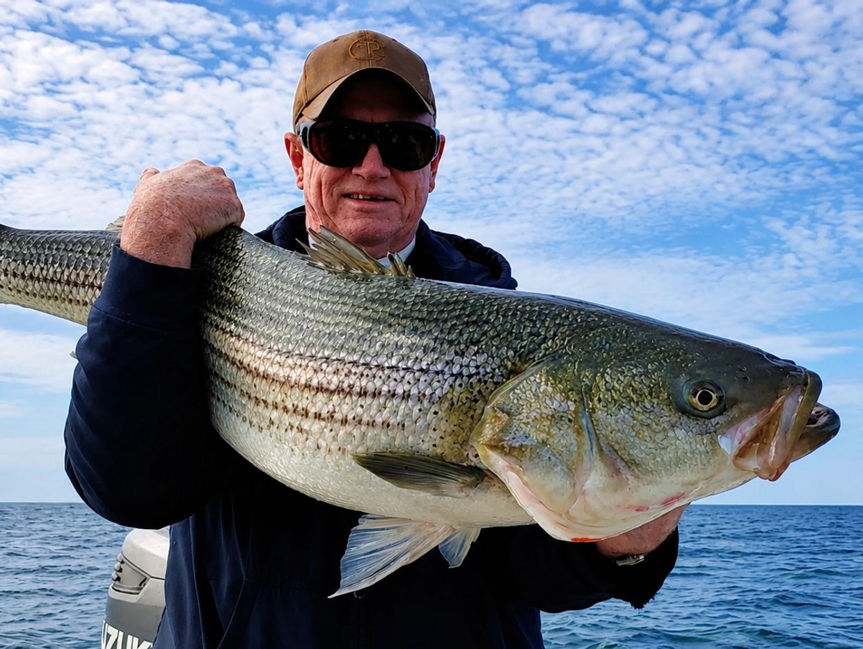 Rick Lafferty, Striper Fishing, Chesapeake Bay, circa 2020