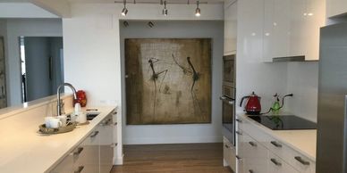 New Westminster condo modern kitchen interior design Sue Womersley white rock south Surrey 
