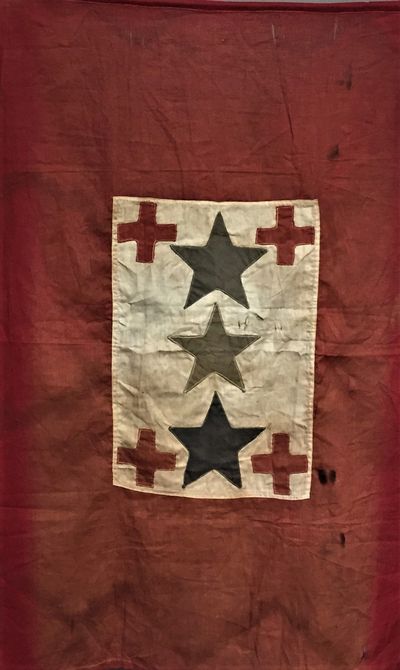 WWI Service Flag with Red Cross enblems