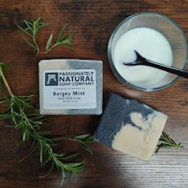 Handmade All-Natural Bergey Mint Goat Milk Soap