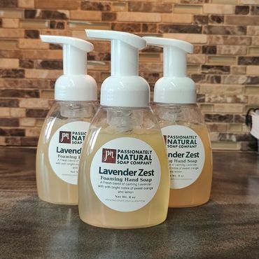 Handmade Lavender Zest Foaming Hand Soap