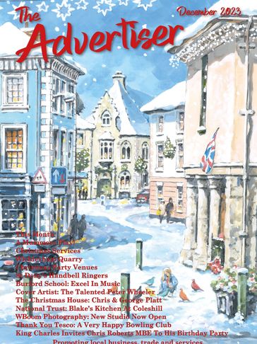 Front cover of December edition, snow in Faringdon