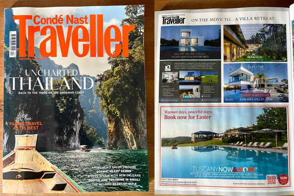 Code Nast Traveller half page advert retouching and design