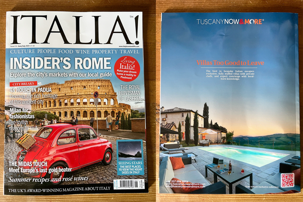 Italia! Magazine back cover retouching and design