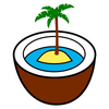 Logo for beauty company Coconut Island