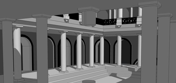 Using Sketch Up software to create temple design