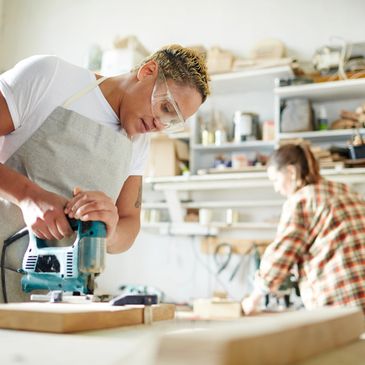 Working with wood. workshops