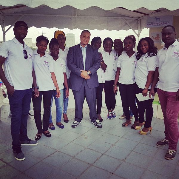 Madlyn Cazalis Team à Douala lors du 5ème Madlyn Meeting