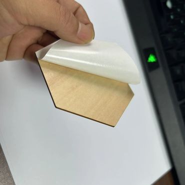 Wooden Google review card