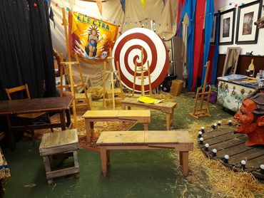 Art in the attic, Behind the Scenes at our very first LDF session.
Set and studio: Neil Kendall