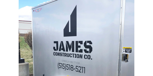 James Construction Co. Cut-Vinyl Trailer Graphics