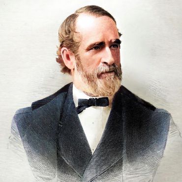 Andrew Dougherty in 1876 - Colourized Image - World of Paper Empires - Jason McKinstry