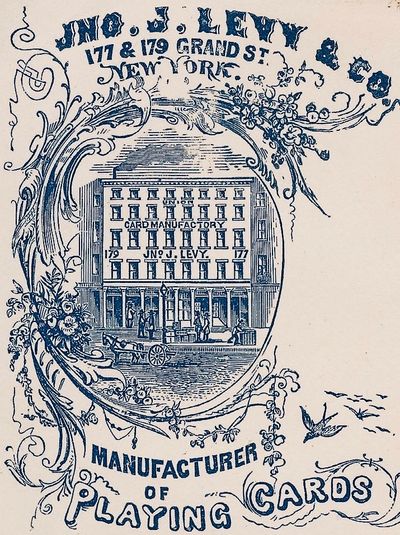 John J Levy - Union Playing Cards - Postal Stationery - circa 1850s