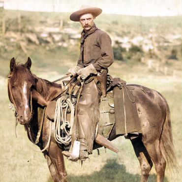 The American Cowboy - USPCC - Texan 45 Inspiration - Colourized Image - Jason McKinstry
