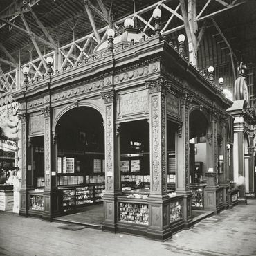 1904 US Playing Card Company Exhibit - St. Louis World Fair - Black & White Image - Jason McKinstry