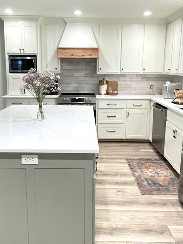Custom designed kitchen remodel with custom cabinetry