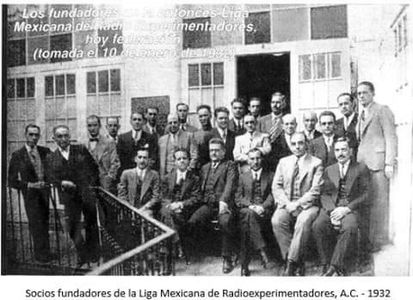 Fundadores de la LMRE, ahora FMRE,  radioaficionados, Radioafición, Radioaficion, radio, amateur.