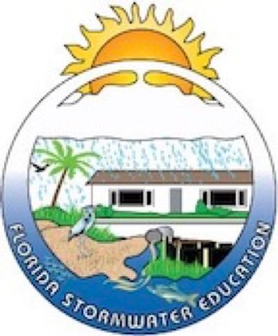 Florida Stormwater Education logo with sun, house, and stormwater imagery.