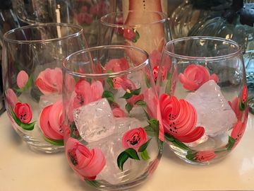 Glass paint at the Art Shed for you next Sip & Paint.