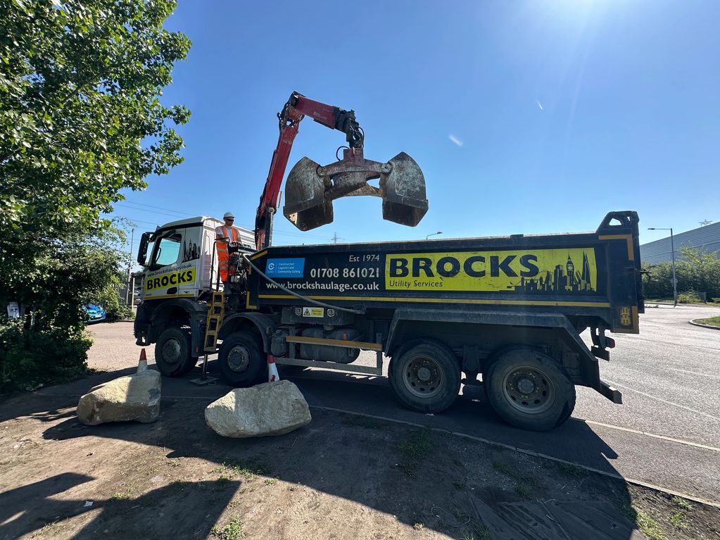 Supply and delivery of Glacial boulders. To help our client control problem parking. We can supply a