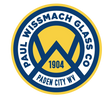 Paul Wissmach Glass Co 1904 Paden City WV - yellow, blue, white circles