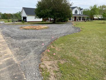 Finished Gravel Driveway
