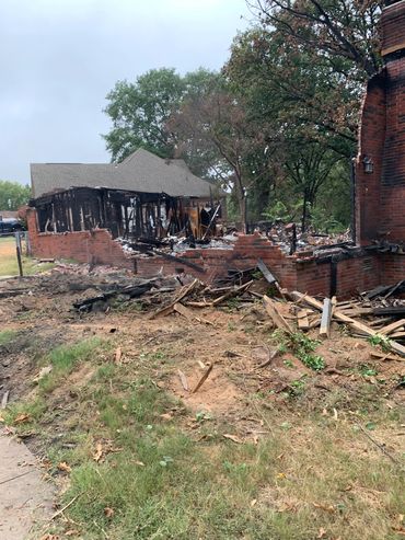 Remnants of Burned House