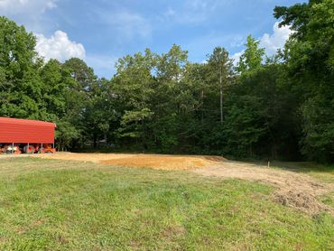 Completed building pad