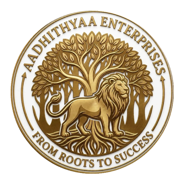Aadhithyaa Enterprises Official Logo – From Roots to Success