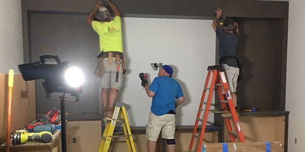 cabinet installation crew