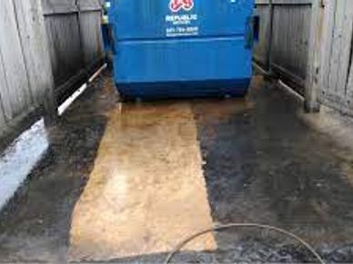 Dumpster Pad Cleaning