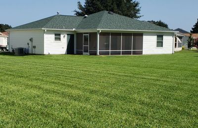 Well maintained St. Augustine grass in The Villages, Florida