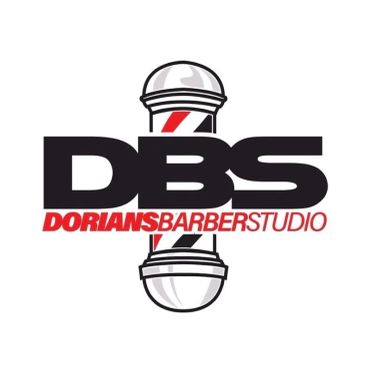DBS logo with barber pole and text.
