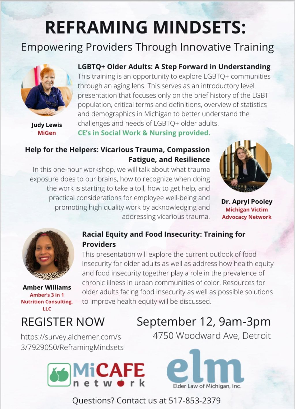 Elder Law Conference Speaker -
Amber C. Williams, MSA, RDN
Racial Equity & Food Insecurity Training