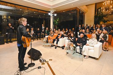 Dana Carvey performs at a private event for a birthday celebration.
