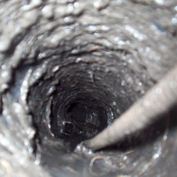 Phot of inside a drain line