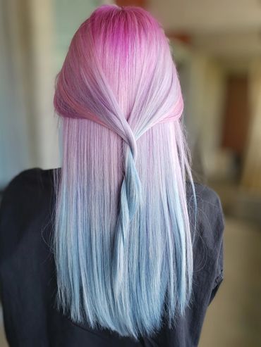 Cotton candy hair color