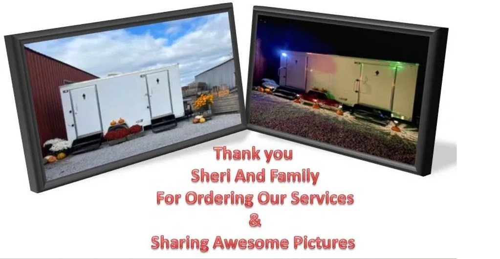 Julies Portable toilets for parties .Event  Party restroom trailers rental Outdoor   Special events