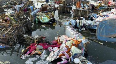 Rivers like the Ganges, considered holy in India, are heavily polluted with religious waste.