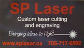 SP Laser logo.