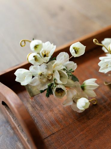 Calamigos Ranch Artful white and green wedding