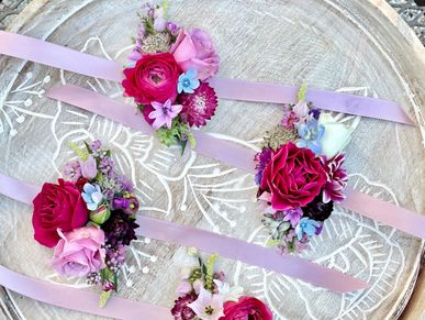 Ribbon corsage
school dance corsages