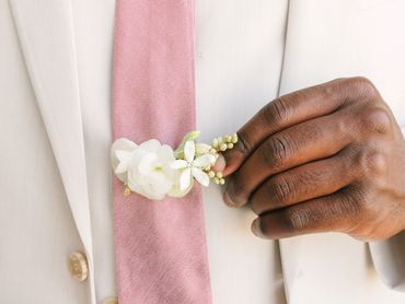 Floral Tie Clip
