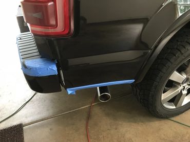 paint polishing in progress