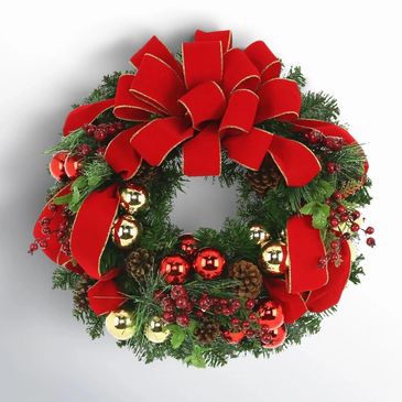 Stylish floral display with mixed blooms of roses